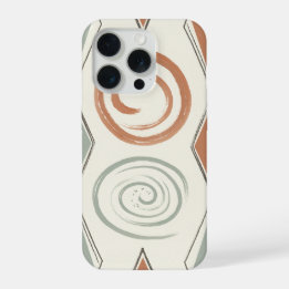 Zen Spiral Concentric Circle Geometric iPhone 15 Pro Case