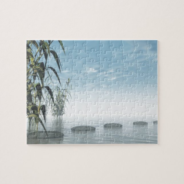 Zen steps to the horizon jigsaw puzzle (Horizontal)