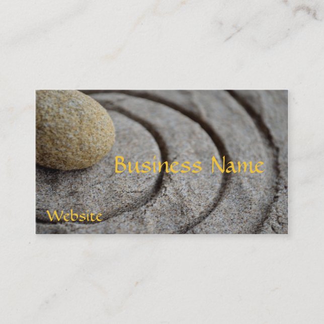 Zen Stone Business Card (Front)