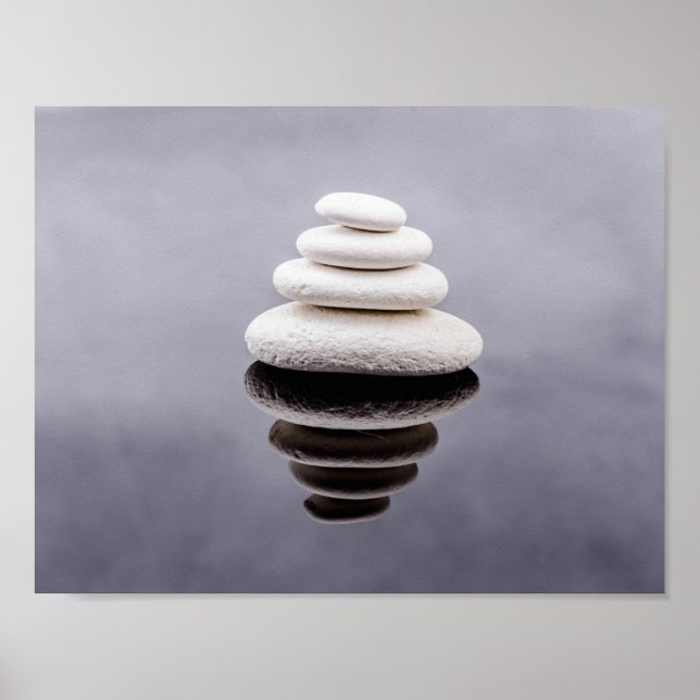 Zen Stones Beautiful Fine Art Poster (Front)