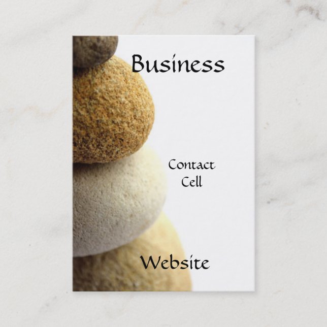 Zen Stones Business Card (Front)