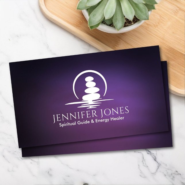 Zen Stones - harmony and tranquillity Business Card (Creator Uploaded)