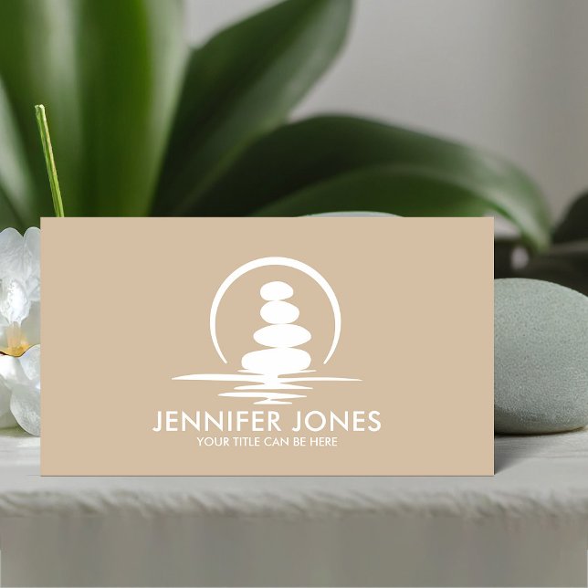 Zen Stones -harmony and tranquillity  Business Card (Creator Uploaded)
