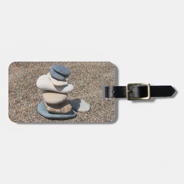 Zen stones luggage tag (Front Horizontal)