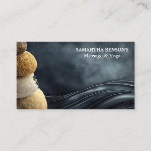 Zen Stones Massage Therapist Business Card