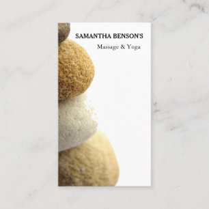Zen Stones Massage Therapist Business Card
