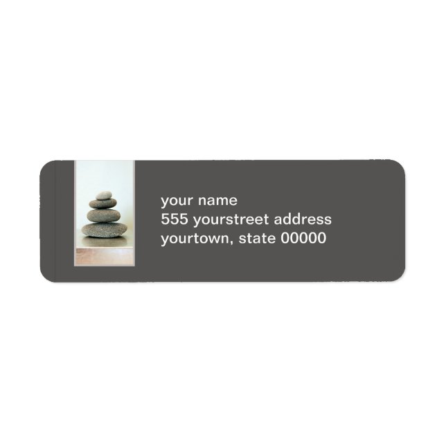 Zen Stones Return Address Label (Front)