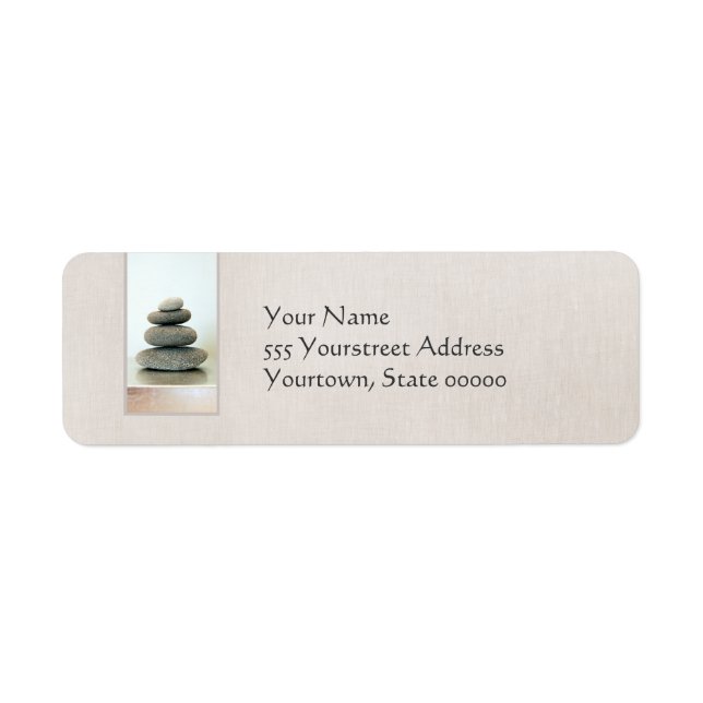 Zen Stones Return Address Label (Front)
