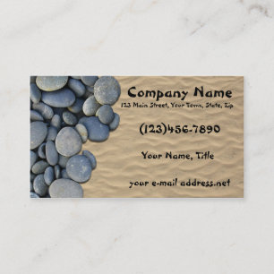 Zen Stones Sandy Beach Business Card