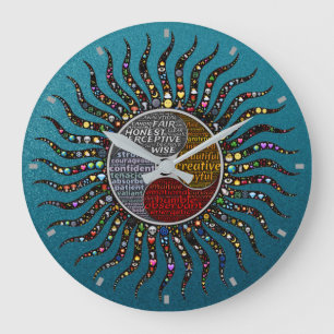 Zen Sun Wall Clock