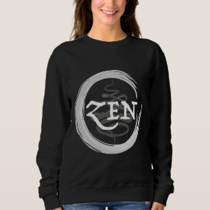 Zen Symbol White Sweatshirt