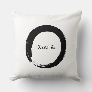 Zen Symbol with "Just Be" Cushion