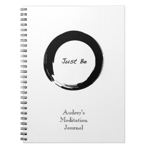 Zen Symbol with "Just Be" Notebook