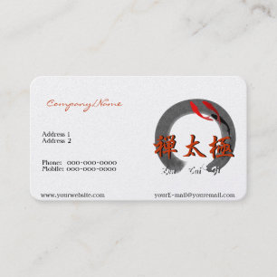 Zen Tai Ji with Kois Business Card