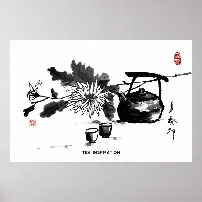 Zen&Tao Painting/Tea Inspiration Poster (Front)