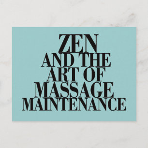 ZEN & The Art of MASSAGE Postcard