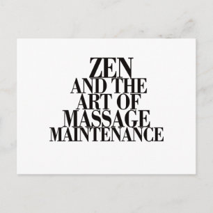 ZEN & The Art of MASSAGE Postcard