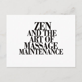 ZEN & The Art of MASSAGE Postcard