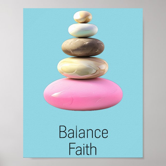 Zen thought balance faith poster (Front)