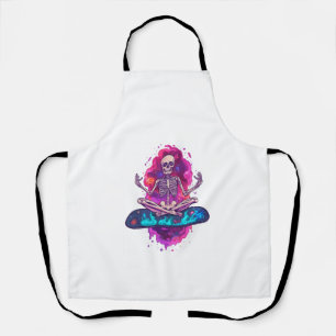 Zen to the Bone � Funny Space Yoga Skeleton Apron