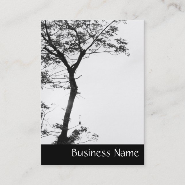Zen Tree Balance l Nature Photography Chubby Business Card (Front)