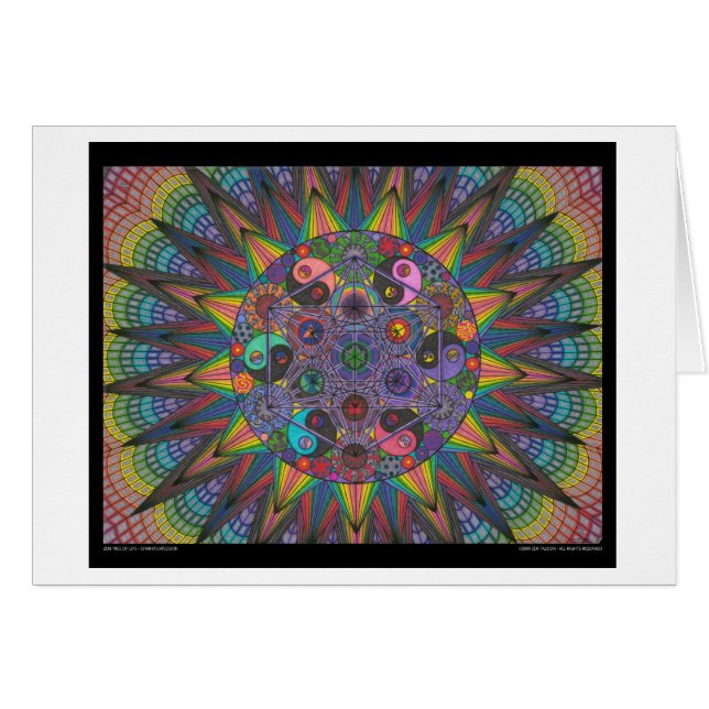 Zen Tree of Life Card (Front Horizontal)