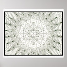 Zen Tree of Life Colouring Poster