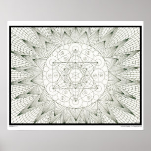Zen Tree of Life Colouring Poster