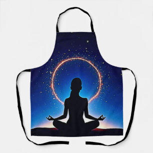 Zen Under Stars: Cosmic Meditation Apron