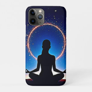 Zen Under Stars: Cosmic Meditation iPhone 11 Pro Case
