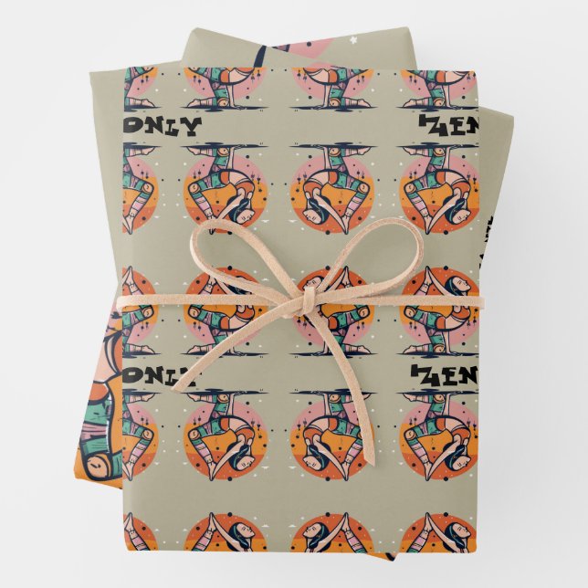 Zen Vibes Only  Wrapping Paper Sheet (In situ)