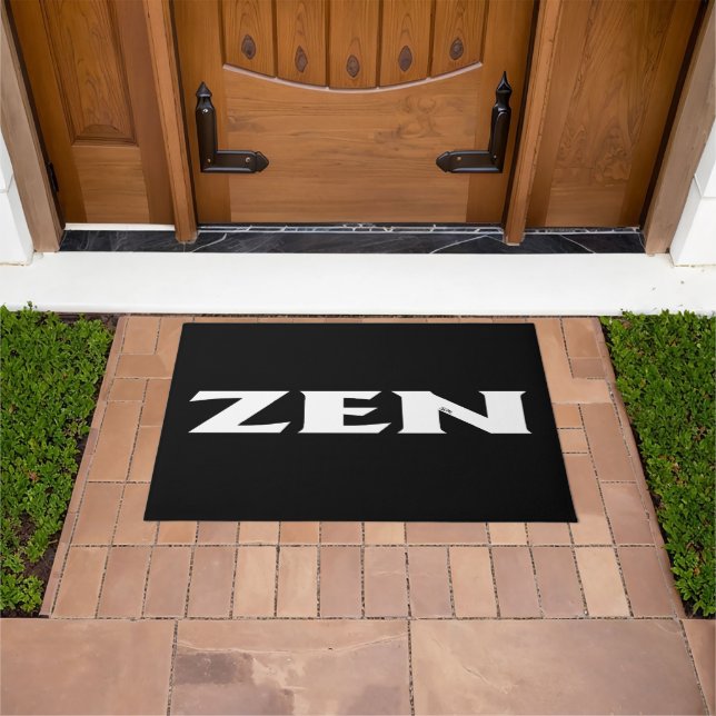 Zen white black doormat (Outdoor)