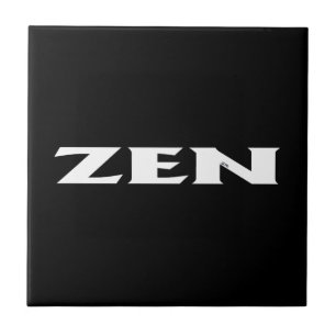 Zen white black small tile