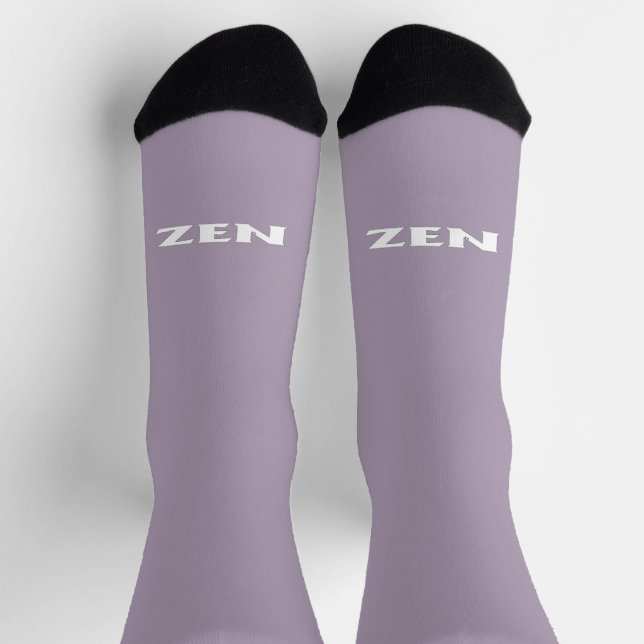 Zen white grey inward premium socks (Top)