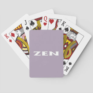 Zen white grey Poker playing cards