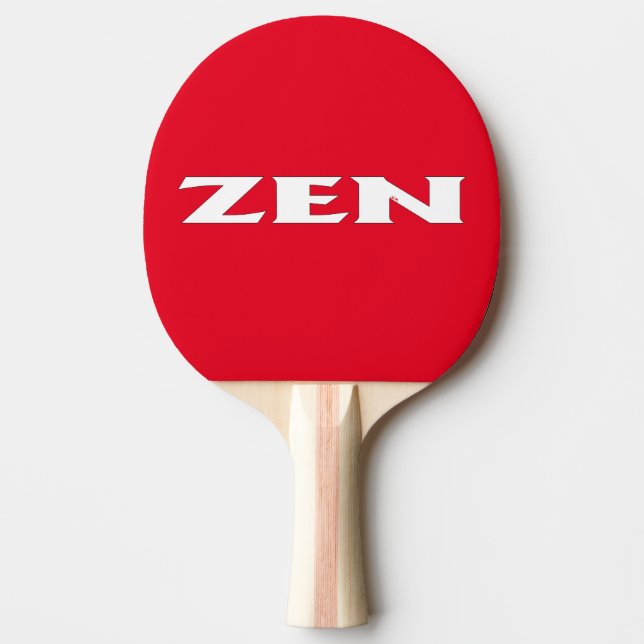 Zen white red ping pong paddle (Front)