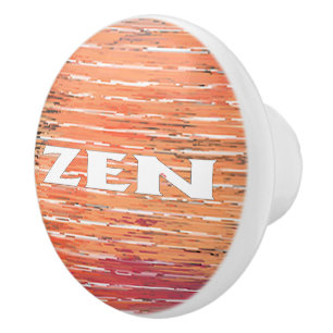 Zen white reeds ceramic knob