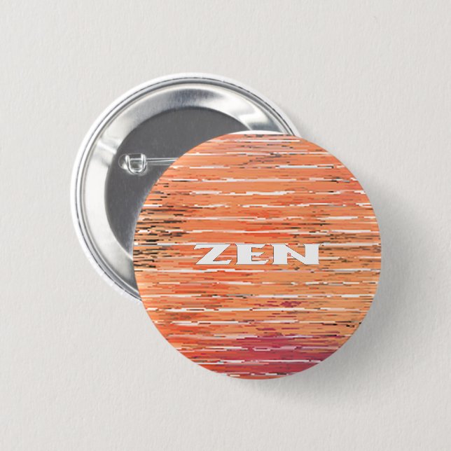 Zen white reeds standard round button (Front & Back)
