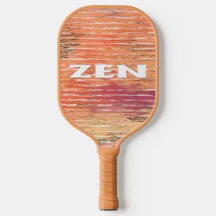 Zen white reeds tan pickleball paddle