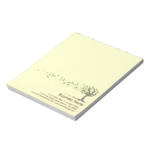 Zen Wind Tree With Leaves Notepad