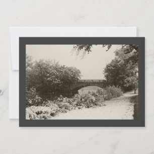 Zen Winter Snowfall II Invitation