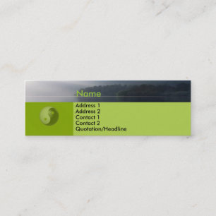 Zen With Yin-Yang Profile Card