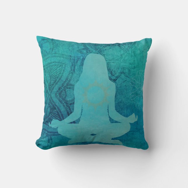 Zen Yoga Meditation Chakra Heart Cushion (Front)