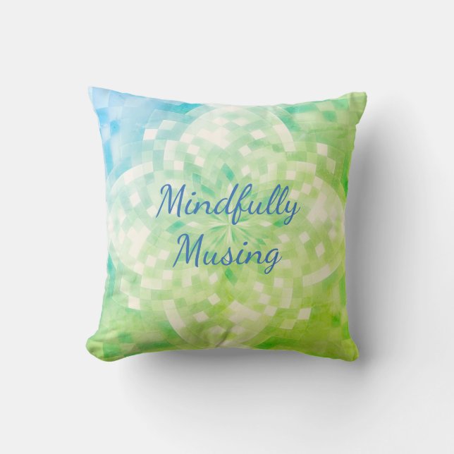 Zen Yoga Mindfully Musing Cushion (Front)