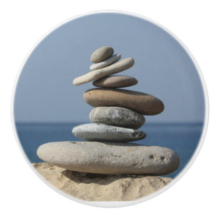 Zen Yoga Spiritual Meditation Balance Ceramic Knob