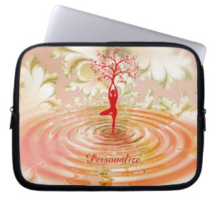 Zen Yoga Tree of Life Personalise Laptop Sleeve
