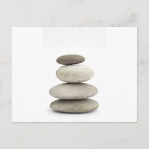 Zen yogo stones postcard