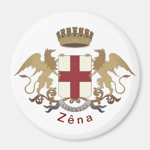 Zêna coat of arms (Genova, Liguria) Magnet