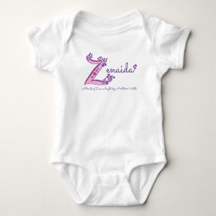 Zenaida girls Z name meaning custom tee