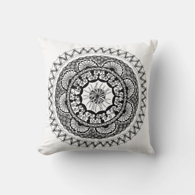 Zendala "Ona" Throw Pillow (Front)